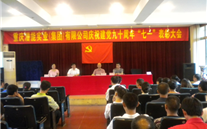 亚洲胜游集团庆祝建党九十周年“七一”表扬大会